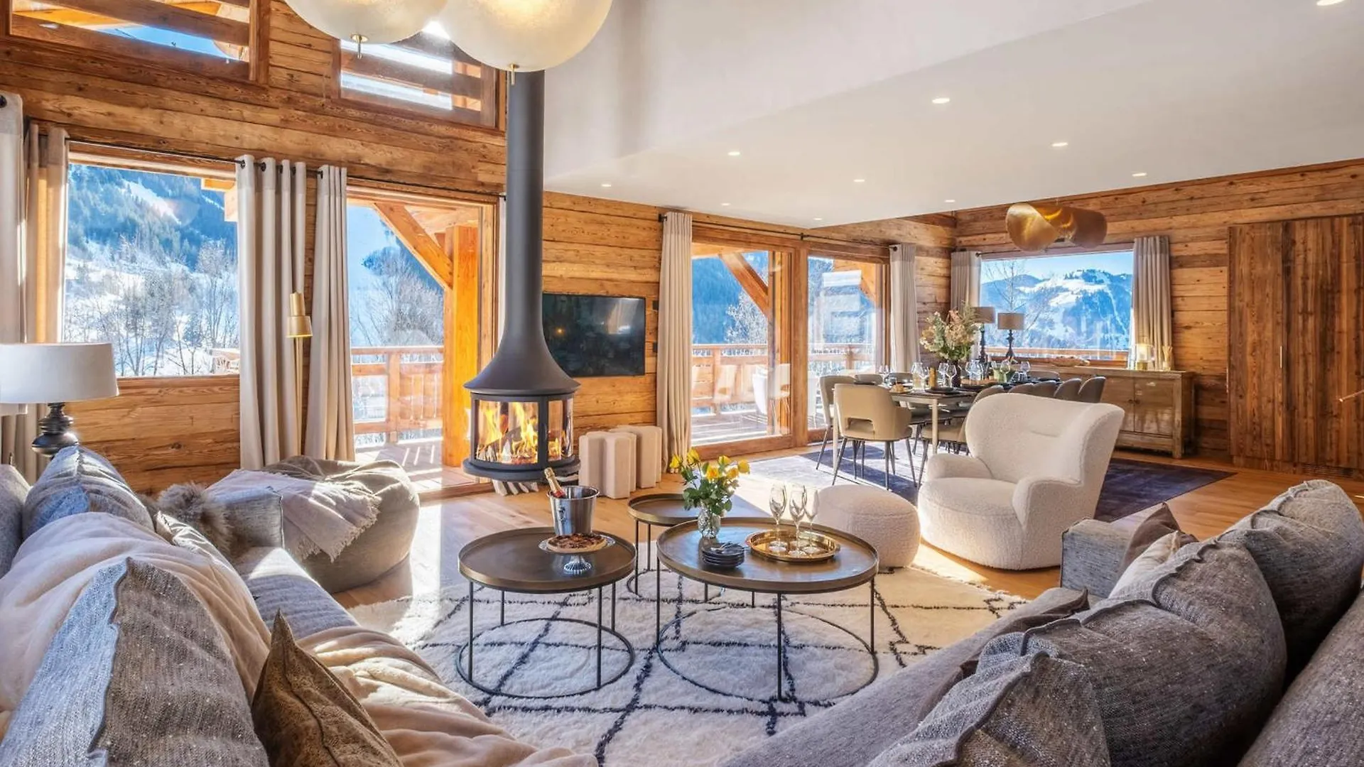 Chalet 5* Pour 12 Avec Piscine, Spa, Sauna Et Hammam A La Clusaz - Fr-1-304-307